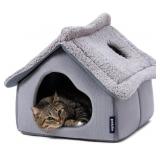 PELZIN INDOOR CAT HOUSE, GREY