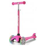 DADDYCHILD 3 WHEEL SCOOTER FOR KIDS - HOT PINK