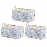 BLAYAADD FOLDABLE FABRIC CUBE STORAGE BINS,