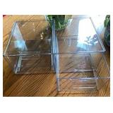 STACKABLE MAKEUP ORGANIZER CLEAR ACRYLIC 8 X 6 IN