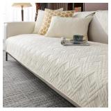 REVERSIBLE QUILTED SOFA COVER 78x96IN