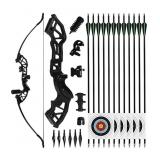 NORTHSPOOR 51IN ARCHERY TAKEDOWN RECURVE BOW AND