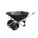 PROYARD DUAL 8 CU.FT. POLY TRAY WHEELBARROW WITH