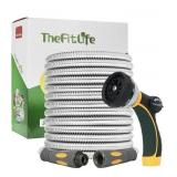 THEFITLIFE FLEXIBLE METAL GARDEN HOSE - 100FT