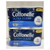 COTTONELLE ULTRA CLEAN 1-PLY TOILET PAPER, 12