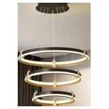 LED RING CHANDELIER W/REMOTE 32x39IN