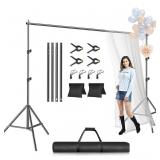 EMART PHOTO BACKDROP STAND KIT, 10 X 7.8 FT (H X