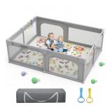 PALOPALO BABY PLAYPEN, 71IN X59IN