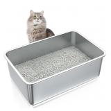 STAINLESS STEEL LITTER BOX 13X17IN