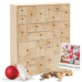 DIY WOODEN ADVENT CALENDAR 13X15X4