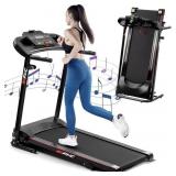 AS IS FINAL SALE FYC FOLDING TREADMILL, 2.5HP,