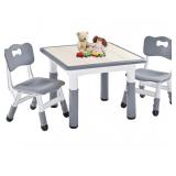 FUNLIO KIDS TABLE AND 2 CHAIRS SET. HEIGHT