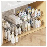 VTOPMART 2TIER BATHROOM STORAGE ORGANIZERS