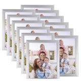 GIFTGARDEN 8X10IN PICTURE FRAME SILVER SET OF 12