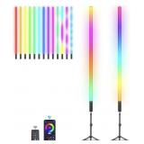 LUXCEO 2PACK RGB TUBE LIGHT BAR(4FT) WITH LIGHT