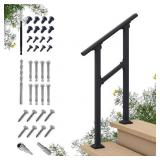 CHR FENCE AND RAIL KIT 2 STEP 36X 12 IN BLACK