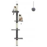 PAWZ ROAD CAT TREE 5-TIER ADJUSTABLE 95-107"