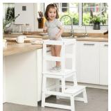 WIIFO KIDS KITCHEN STEP STOOL FOR KIDS WITH