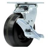 SWIVEL WHEEL WITH BRAKE #12  5X2IN