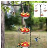 OMEUTY 3 TIERS OUTDOORS HANGING NECTAR FEEDERS