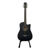 BLACK ACOUSTIC GUITAR 38IN