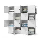 GIMTRR CLOSET ORGANIZERS, 16 CUBES STORAGE SHELF