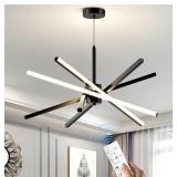 DNIWMDD MODERN SPUTNIK CHANDELIER 82W LED. BLACK