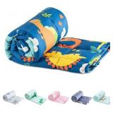 SIVIO WEIGHTED BLANKET  7LBS  41X60  BLUE DINO