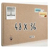 AKTOP LARGE CORK BOARD 48X36  FOLDABLE