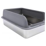 STAINLESS STEEL LITTER BOX 24X16X11 IN