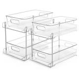 VTOPMART 2 TIER BATHROOM STORAGE ORGANIZER,