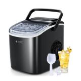 ECOZY PORTABLE COUNTERTOP ICE MAKER, 9 CUBES