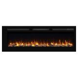 PURAFLAME ALICE 60IN RECESSED ELECTRIC FIREPLACE