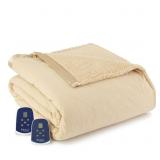 SHAVEL KING SIZED HEATED BLANKET WITH PLUG IN