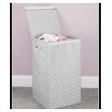 MDESIGN CLOTH LAUNDRY HAMPER 14x14x28IN