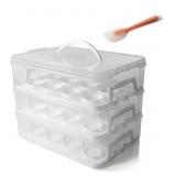 SHERFIRE 3-TIER CUPCAKE CARRIER WITH LID AND