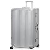 ANYZIP 28IN SILVER SUITCASE, NO ZIPPER