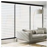 LUCKUP CORDLESS ZEBRA BLINDS FOR WINDOW  DOUBLE LA