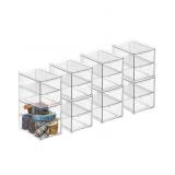 PLASTIC ORGANIZER W/ DRAWER - 8X6X7 - 8PC