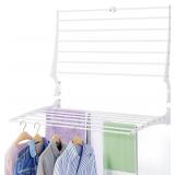 WALL MOUNTED 31.5" LAUNDRY DRYING RACK.