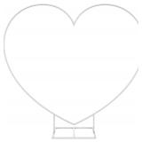 LARGE METAL HEART BALLOON ARCH KIT  WEDDING