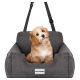 DOG CAR SEAT PUPPY BOOSTER CARRIER BED (GREY). LIG