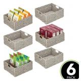 MDESIGN 12"X13"X6" HYACINTH BASKET - 6 PACK