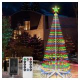 LED CHRISTMAS CONE TREE LIGHTS  8FT 444 LED CHRIST