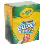 CRAYOLA SUPER TIPS WASHABLE MARKERS 100CT