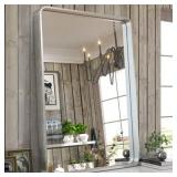 TETOTE SILVER BATHROOM MIRROR  22X30 INCH WALL MOU