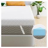 MEMORY FOAM MATTRESS TOPPER TWIN SIZE  APRLEAF 3 I