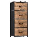 SOMDOT 4 DRAWER DRESSER WITH REMOVABLE FABRIC