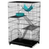 3 TIERS CAT CAGE 45" KENNEL WITH HAMMOCK