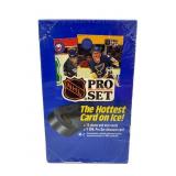 NHL PRO SET 1990 SERIES 1 & 2 TRADING CARDS BOXES